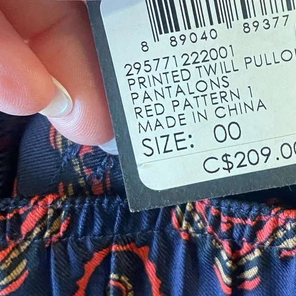 𝅺bnwt Club Monaco Pull On Twill Pant - Picture 7 of 13